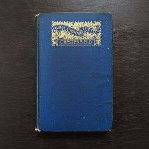 Antique 1890 Laurel Crowned Letters Lord Chesterfield Philip Dormer Stanhope